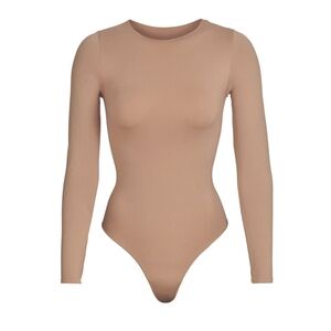 SKIMS Essential Crew Neck Long Sleeve Bodysuit - Mint Condition - Size Large